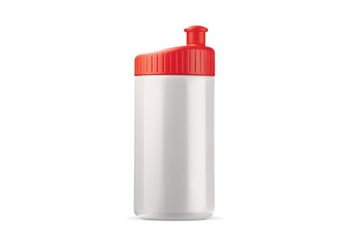 Gourde sport personnalisable 500 ml - Design Blanc / Rouge